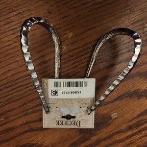 Decree Silver Textured Metal Handles